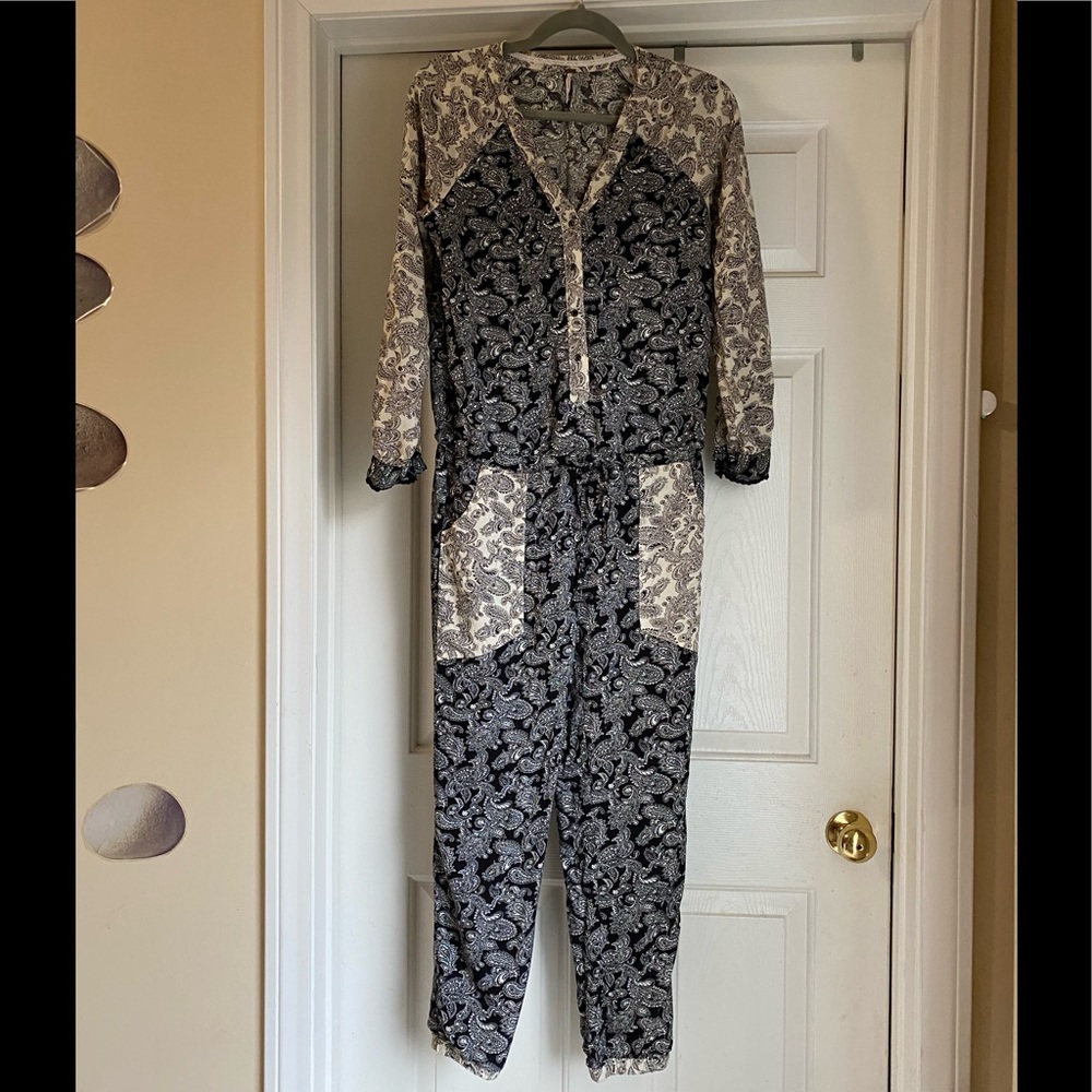 Free People Shelia patchwork Jumpsuit
